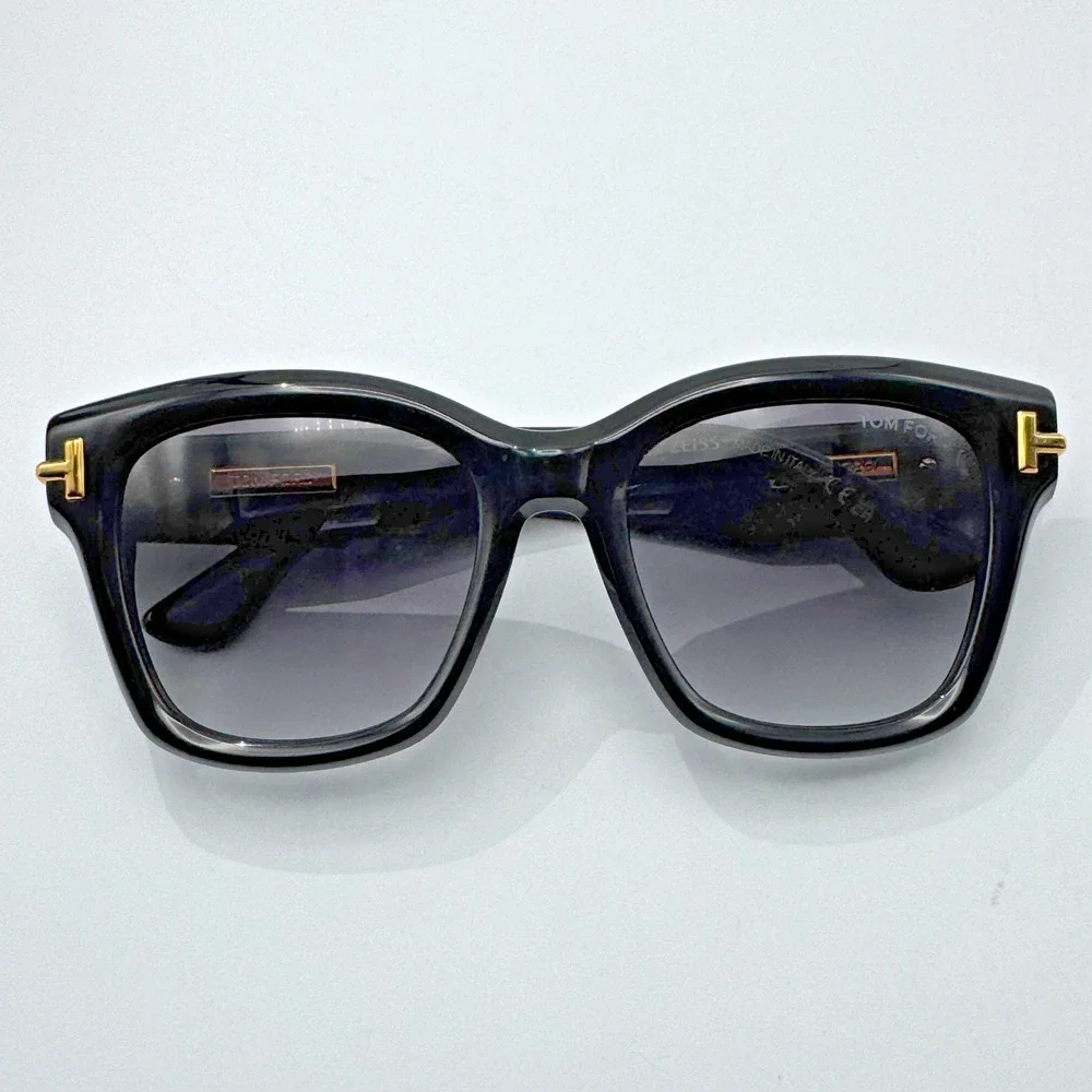 Tom Ford Sunglasses Icon TF1329-F 01B Black Butterfly Gray Gradient Asian Fit